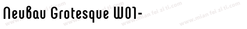 Neubau Grotesque W01字体转换